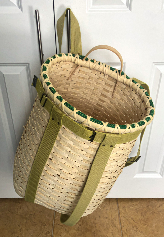 Basket hanging from strap